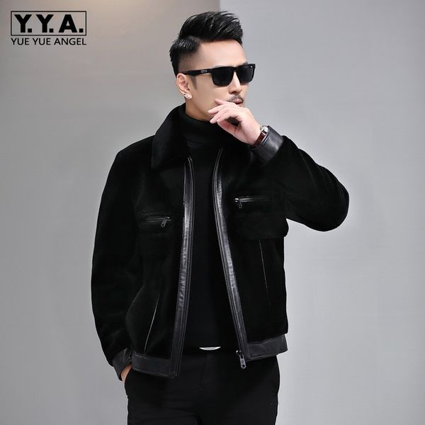 winter mens real fur jacket business man shearling natural wool coat slim fit office work sheep shearing short jacket size m-4xl, Black
winter mens real fur jacket business man shearling natural wool coat slim fit office work sheep shearing short jacket size m-4xl, Black