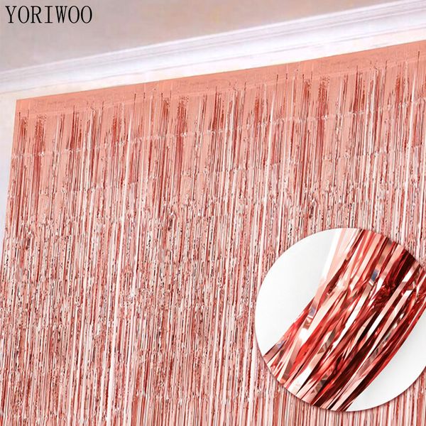 yoriwoo 1x2m rose gold metallic foil curtain fringe tinsel garlands wedding backdrop p props birthday party decorations wall
yoriwoo 1x2m rose gold metallic foil curtain fringe tinsel garlands wedding backdrop p props birthday party decorations wall