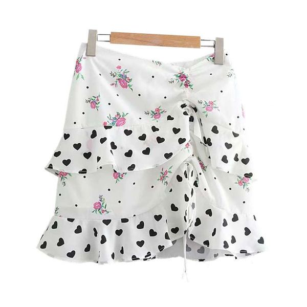 women sweet floral print ruffles patchwork mini skirt a-line back zipper casual pleated drawstring female skirts mujer, Black
women sweet floral print ruffles patchwork mini skirt a-line back zipper casual pleated drawstring female skirts mujer, Black