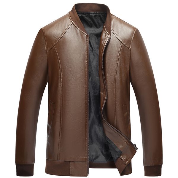 2020 men's business pu leather jacket fashion classic casual stand outside autumn winter new thicken 4xl, Black
2020 men's business pu leather jacket fashion classic casual stand outside autumn winter new thicken 4xl, Black