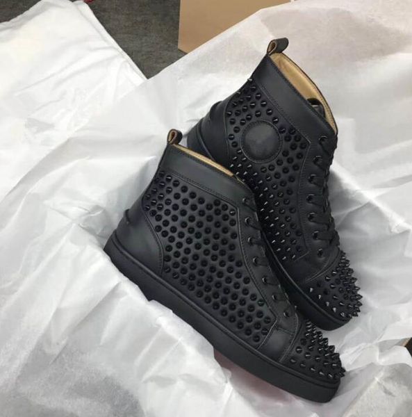 perfect high spikes red bottom sneakers for men women studs casual red sole rhinestone skateboarding luxury wedding party dress, Black
perfect high spikes red bottom sneakers for men women studs casual red sole rhinestone skateboarding luxury wedding party dress, Black
