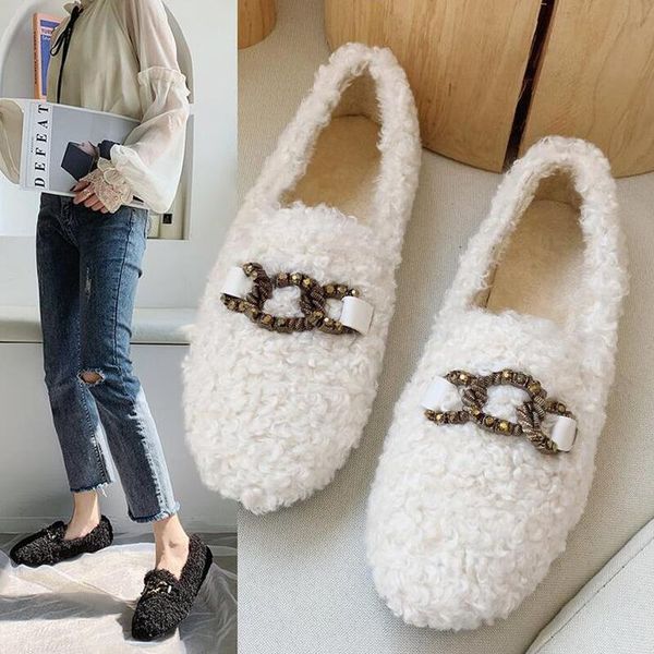 creepers muffins wool warm women shoes winter korean crystal moccasins fur slip-on flat loafers women casual lazy espadrilles, Black
creepers muffins wool warm women shoes winter korean crystal moccasins fur slip-on flat loafers women casual lazy espadrilles, Black