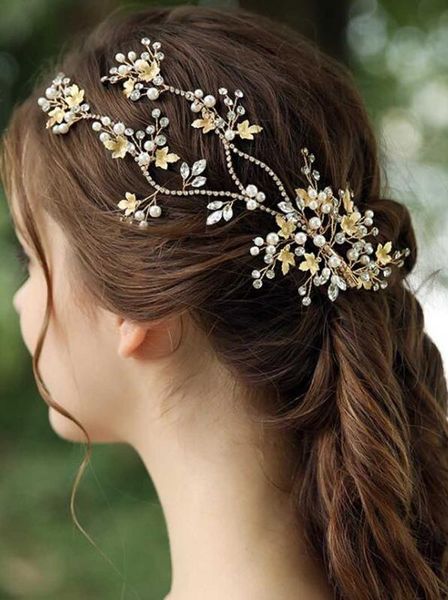 gold leaves rhinestone bridal headband bohemian headpiece crystal pearl hair vine flower halo wedding hair accessories for women
gold leaves rhinestone bridal headband bohemian headpiece crystal pearl hair vine flower halo wedding hair accessories for women