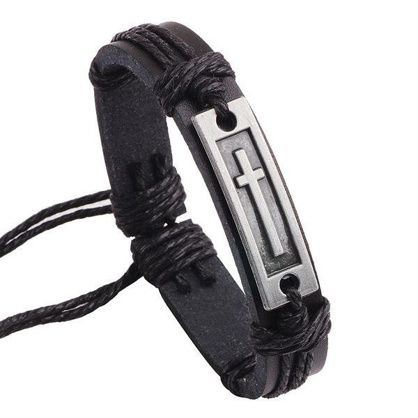 new fashion cross leather bracelet for men women jesus christian religious vintage jewelry bracelets & bangles sell, Black
new fashion cross leather bracelet for men women jesus christian religious vintage jewelry bracelets & bangles sell, Black
