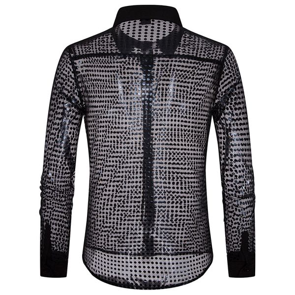 european fashion men's plaid shirts autumn and winter glitter big body point scale night shop design men's long sleeve shirt, White;black
european fashion men's plaid shirts autumn and winter glitter big body point scale night shop design men's long sleeve shirt, White;black