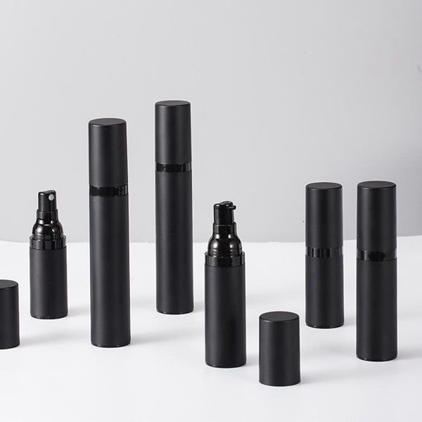 15ml 30ml 50ml black high-end press-packing plastic emulsion spray frosted airless bottle
15ml 30ml 50ml black high-end press-packing plastic emulsion spray frosted airless bottle