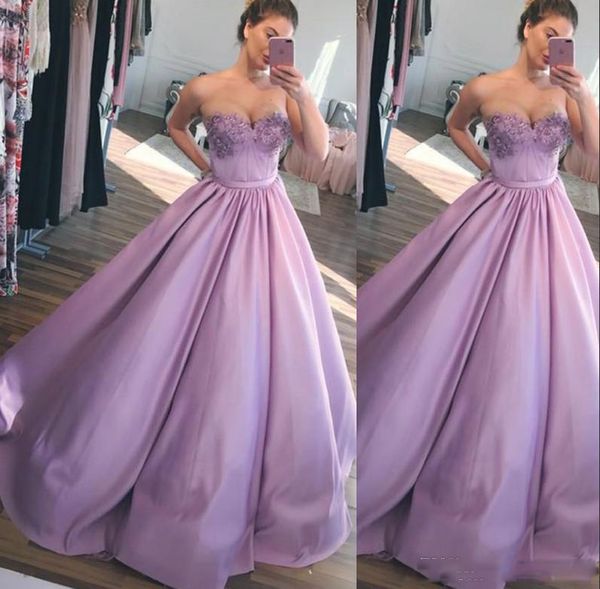 2019 lilac a line evening dresses appliques beadings prom party ball gown sweetheart neck formal gowns, Black 
2019 lilac a line evening dresses appliques beadings prom party ball gown sweetheart neck formal gowns, Black