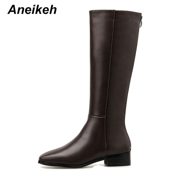 aneikeh autumn winter fashion knee high boots shoes woman ladies rubber riding, equestrian shoes for casual low heel botas mujer, Black
aneikeh autumn winter fashion knee high boots shoes woman ladies rubber riding, equestrian shoes for casual low heel botas mujer, Black