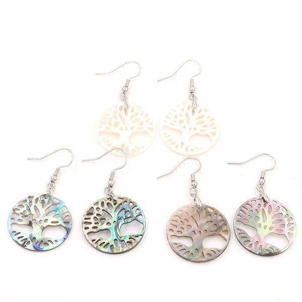 wholesale 5 pairs silver plated shell tree of life round hollow dangle earrings for women plant jewelry
wholesale 5 pairs silver plated shell tree of life round hollow dangle earrings for women plant jewelry
