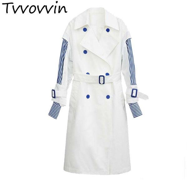 women trench coat long sleeve double breasted coat stripes spliced fake two female overcoat lace up bow long 2019 e286, Tan;black
women trench coat long sleeve double breasted coat stripes spliced fake two female overcoat lace up bow long 2019 e286, Tan;black