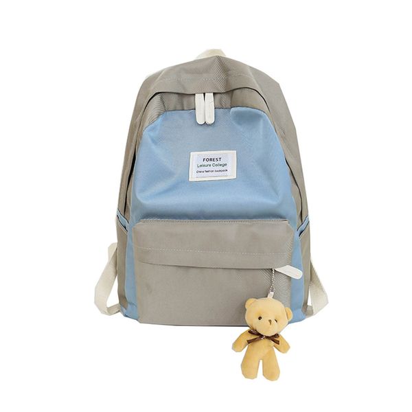 backpack sport outdoor retro trend women's color matching backpack with bear zipper wild casual school travel bags for ladies #a
backpack sport outdoor retro trend women's color matching backpack with bear zipper wild casual school travel bags for ladies #a