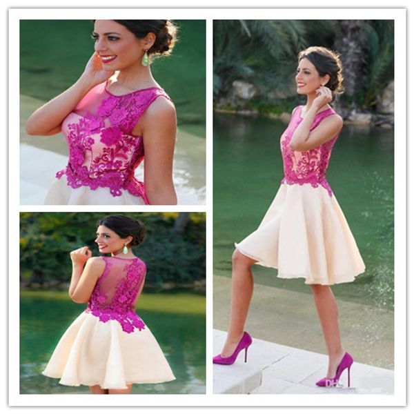 2019 elegant lace applique a line homecoming dresses jewel sleeveless zipper short mini length party dresses, Blue;pink
2019 elegant lace applique a line homecoming dresses jewel sleeveless zipper short mini length party dresses, Blue;pink