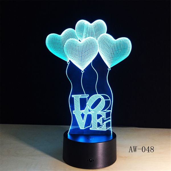 four heart love 3d wedding night light touch control colorful acrylic stereo light energy gradient desk lamp couple gift aw-048
four heart love 3d wedding night light touch control colorful acrylic stereo light energy gradient desk lamp couple gift aw-048