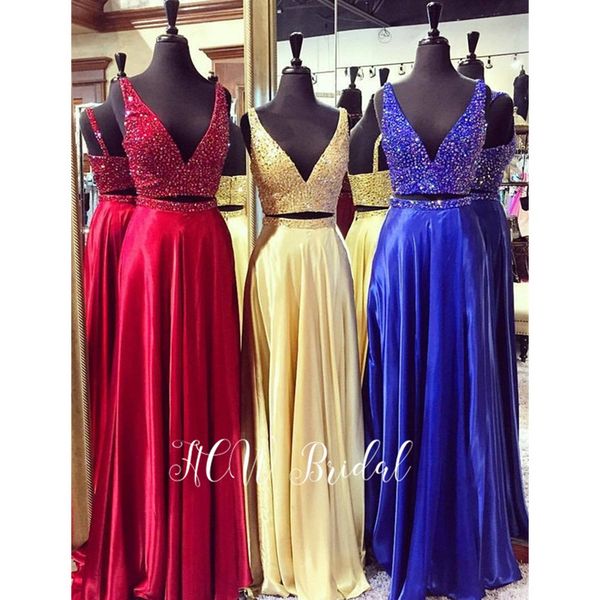glitter 2 piece prom dresses crystals a line satin royal blue long evening party women dress 2019 selling occasion gowns, White;black
glitter 2 piece prom dresses crystals a line satin royal blue long evening party women dress 2019 selling occasion gowns, White;black