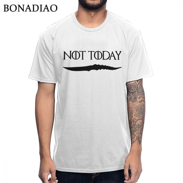 fashion design not today arya stark syrio forel tee shirt 100% cotton round collar casual t shirt, White;black
fashion design not today arya stark syrio forel tee shirt 100% cotton round collar casual t shirt, White;black