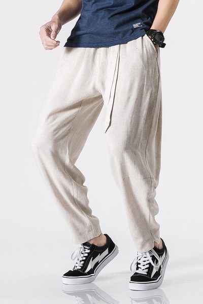 mrdonoo 2018 summer chinese style cropped trousers linen long pants for men harem pants bermuda casual harem pants b001, Black
mrdonoo 2018 summer chinese style cropped trousers linen long pants for men harem pants bermuda casual harem pants b001, Black