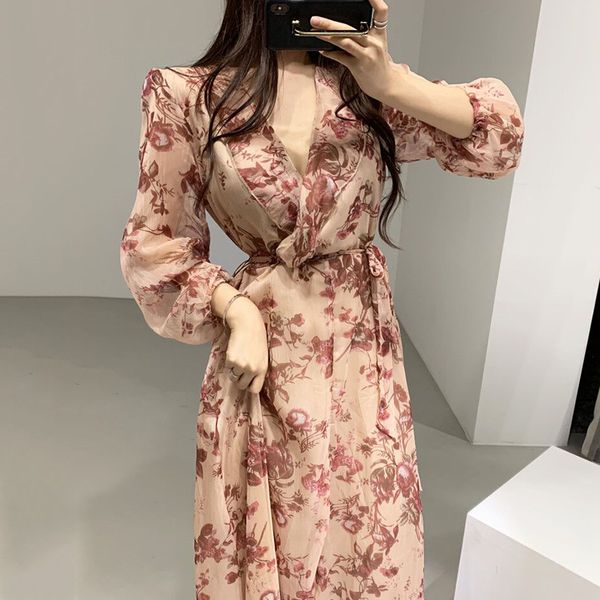 casual dresses korean style fashion women dress spring 2021 v-neck ruffled ladies long sleeve print clothing v950, Black;gray
casual dresses korean style fashion women dress spring 2021 v-neck ruffled ladies long sleeve print clothing v950, Black;gray