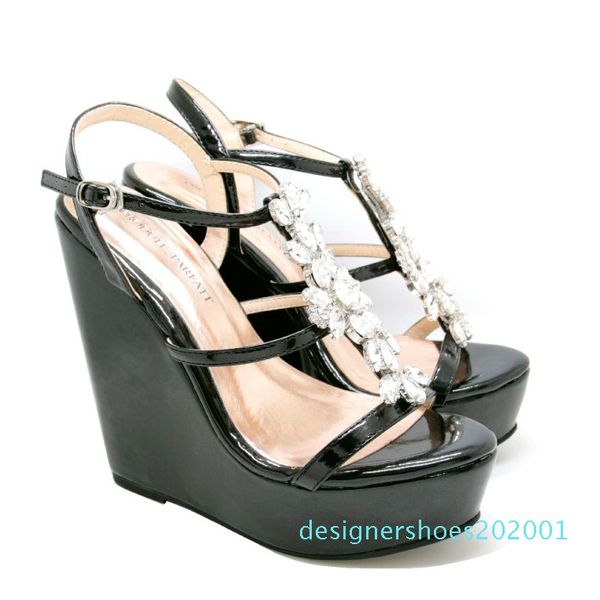 rhinestones platform wedge sandal 2020 high heel shoes high fashion shoes d01, Black
rhinestones platform wedge sandal 2020 high heel shoes high fashion shoes d01, Black