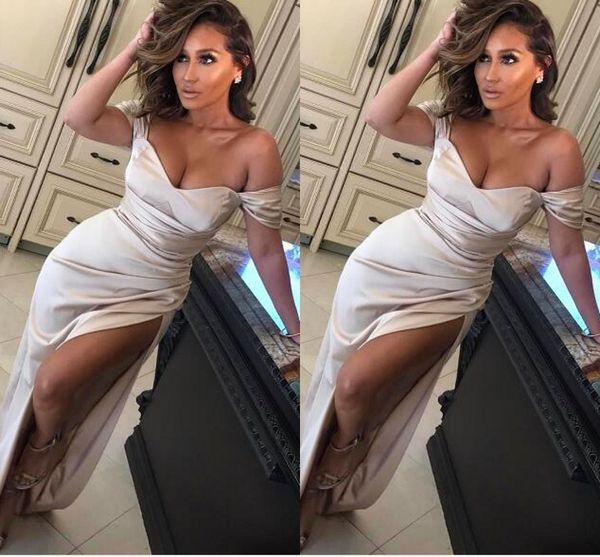 high slit prom dresses evening gowns mermaid off the shoulder pleats open back dresses evening wear formal gowns party for special, Black
high slit prom dresses evening gowns mermaid off the shoulder pleats open back dresses evening wear formal gowns party for special, Black