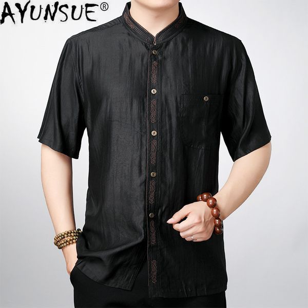 vintage 100% homme shirt loose 8015 black shirts clothes men men summer silk plus size ayunsue chemise for blouse oiupp
vintage 100% homme shirt loose 8015 black shirts clothes men men summer silk plus size ayunsue chemise for blouse oiupp