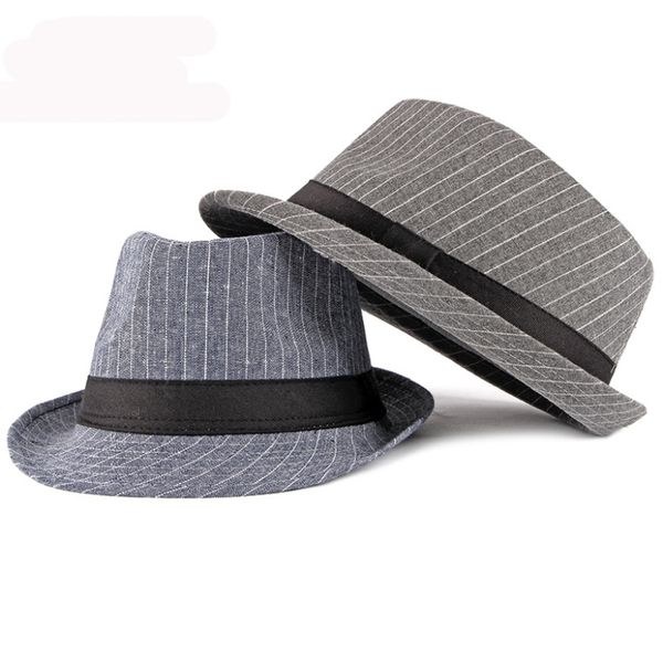 ht2902 fedoras new spring autumn hat women men vintage striped fedora hat casual short brim trilby jazz hats for men women, Blue;gray
ht2902 fedoras new spring autumn hat women men vintage striped fedora hat casual short brim trilby jazz hats for men women, Blue;gray