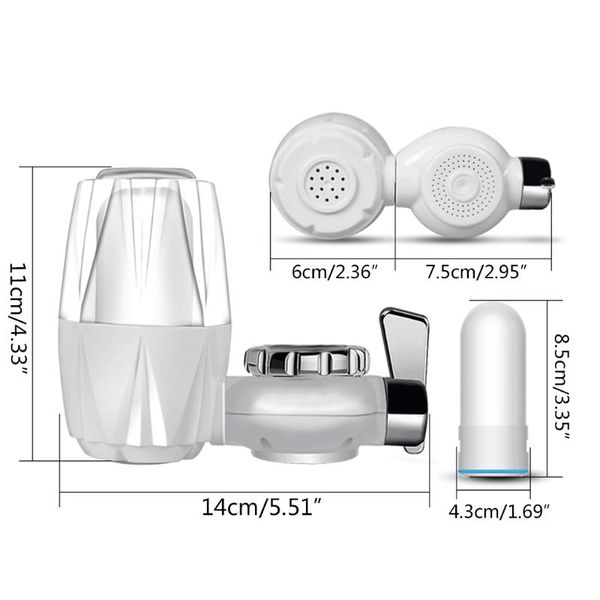 kitchen faucet mount filter household water tap purifier 7 layers filtering kit 649e 
kitchen faucet mount filter household water tap purifier 7 layers filtering kit 649e