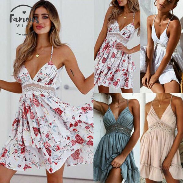 2020 women floral short dress hawiian backless evening party summer beach casual short sundress drop shipping, Black;gray
2020 women floral short dress hawiian backless evening party summer beach casual short sundress drop shipping, Black;gray