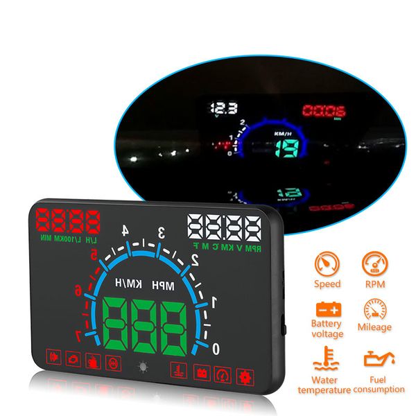 e350 obd2 ii hud car display 5.8 inch screen easy plug and play overspeed alarm fuel consumption display hud projector
e350 obd2 ii hud car display 5.8 inch screen easy plug and play overspeed alarm fuel consumption display hud projector