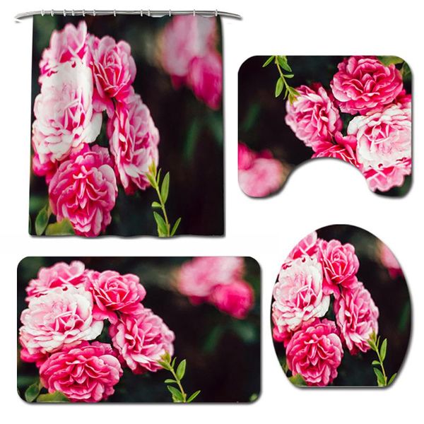 4pcs toilet seat cover flower print washable shower curtain home waterproof bathroom mats set water absorbent non slip soft
4pcs toilet seat cover flower print washable shower curtain home waterproof bathroom mats set water absorbent non slip soft
