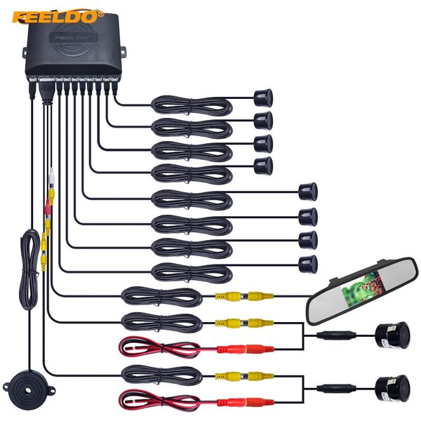 feeldo car 4.3" rearview mirror monitor 8-sensor radar 2x 18.5mm ccd camera dual rearview video parking sensor system
feeldo car 4.3" rearview mirror monitor 8-sensor radar 2x 18.5mm ccd camera dual rearview video parking sensor system