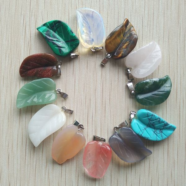 fashion natural sell stone assorted mixed leaf charms pendants for jewelry making 12pcs/lot wholesale ing, Silver
fashion natural sell stone assorted mixed leaf charms pendants for jewelry making 12pcs/lot wholesale ing, Silver