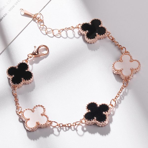 five-leaf flower bracelet four-leaf grass bracelet accessories tiktok accessories pinduoduo taobao, Golden;silver
five-leaf flower bracelet four-leaf grass bracelet accessories tiktok accessories pinduoduo taobao, Golden;silver
