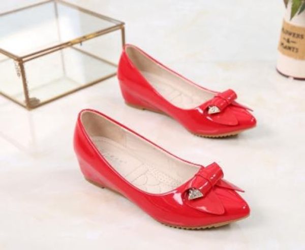 2019 women's shoes in spring and autumn with new style slope heel pointed end bowknot @169, Black
2019 women's shoes in spring and autumn with new style slope heel pointed end bowknot @169, Black