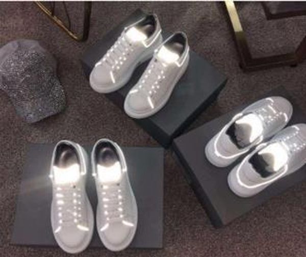 mens womens fashion luxury platform shoes flat casual lady walking casual sneakers luminous fluorescent white shoe leather, Black
mens womens fashion luxury platform shoes flat casual lady walking casual sneakers luminous fluorescent white shoe leather, Black