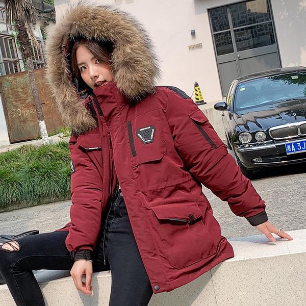 winter warm coat women 2019 parka coat womens thicken hooded jacket casual faux fur collar parkas veste femme, Black
winter warm coat women 2019 parka coat womens thicken hooded jacket casual faux fur collar parkas veste femme, Black