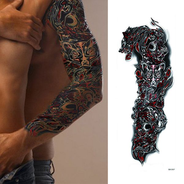 1 piece wolf design temporary leg body art water transfer tattoo big large full flower arm tattoo sticker
1 piece wolf design temporary leg body art water transfer tattoo big large full flower arm tattoo sticker