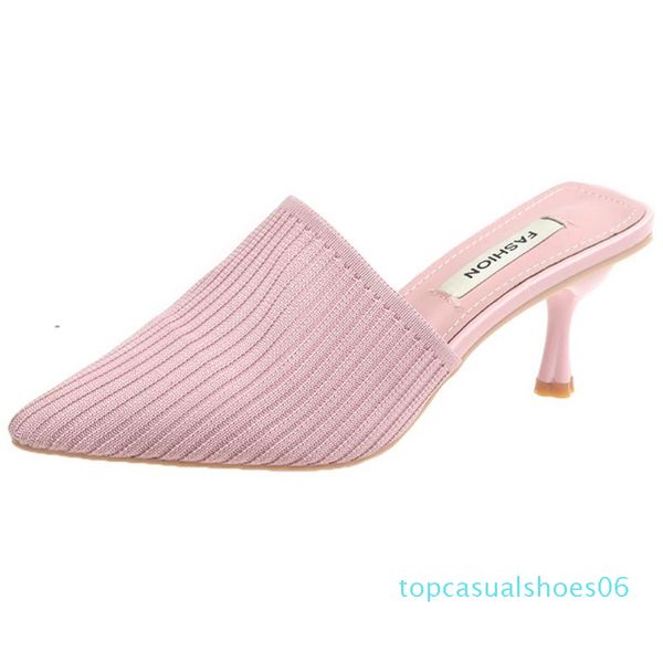 sarairis new fashion ladies party mules thin high heels slippers women solid pointed toe spring summer shoes woman t6, Black
sarairis new fashion ladies party mules thin high heels slippers women solid pointed toe spring summer shoes woman t6, Black