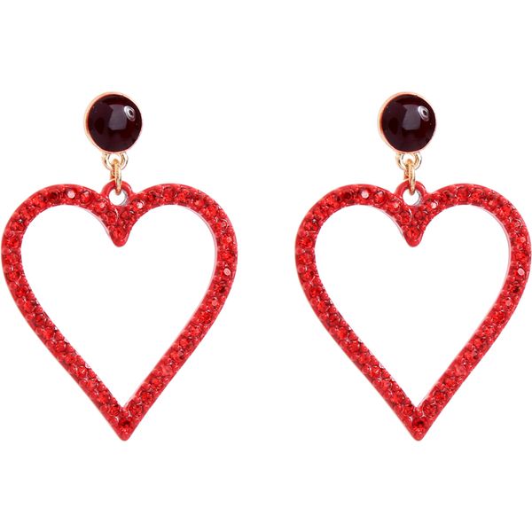 new arrival imitation black/red color resin heart earrings for women romantic ethnic fashion jewelry accessory wholesale, Silver
new arrival imitation black/red color resin heart earrings for women romantic ethnic fashion jewelry accessory wholesale, Silver