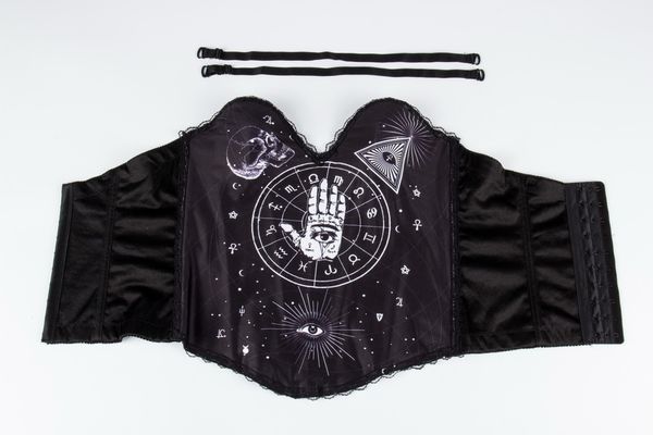 black gothic punk corsets bustiers eye hand printing steampunk waist corset dress body belt shapewear slim lace up belt, Black;white
black gothic punk corsets bustiers eye hand printing steampunk waist corset dress body belt shapewear slim lace up belt, Black;white