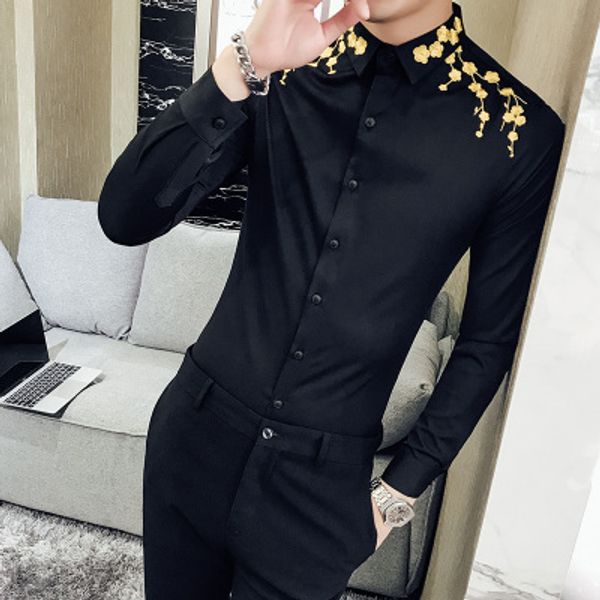 hawaiian shirt long sleeve shirt dress mens plum flowers designer white shirts men slim fit gömlek blusa camisetas kemeja pria, White;black
hawaiian shirt long sleeve shirt dress mens plum flowers designer white shirts men slim fit gömlek blusa camisetas kemeja pria, White;black