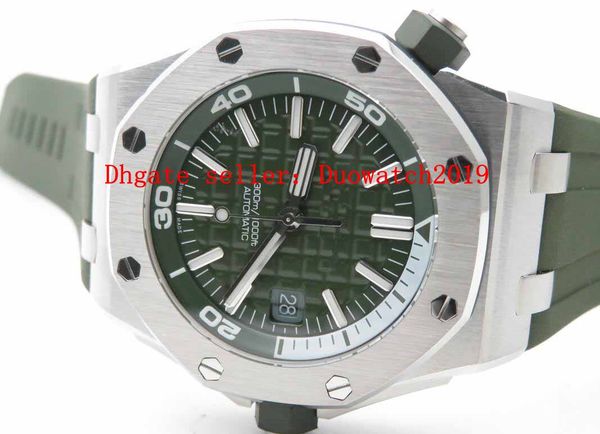 men's calibre 42mm jf factory royal oak diver green 15710 apanese miyota automatic 24j 3120 green checkered dial men's luxury watc, Slivery;brown
men's calibre 42mm jf factory royal oak diver green 15710 apanese miyota automatic 24j 3120 green checkered dial men's luxury watc, Slivery;brown