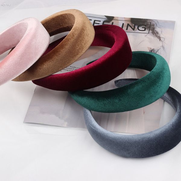 aomu 1pc trendy fashion padded velvet headband head band womens solid color crown retro hairband girls hair accessories, Golden;white
aomu 1pc trendy fashion padded velvet headband head band womens solid color crown retro hairband girls hair accessories, Golden;white