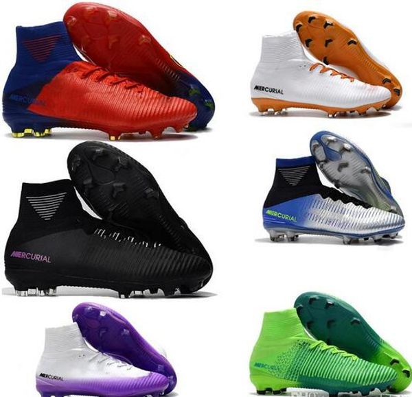 Cheap Black CR7 Football Boots Mercurial Superfly V FG Soccer Shoes C Ronaldo 7 Top Quality Silver Mens Soccer Cleats
Cheap Black CR7 Football Boots Mercurial Superfly V FG Soccer Shoes C Ronaldo 7 Top Quality Silver Mens Soccer Cleats