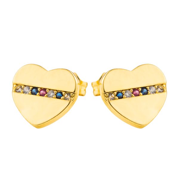 new arrivals rainbow heart copper stud earrings cubic zircnia micro pave earrings birthday party gift for woman, Golden;silver
new arrivals rainbow heart copper stud earrings cubic zircnia micro pave earrings birthday party gift for woman, Golden;silver