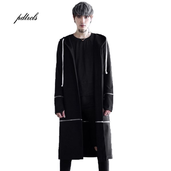 guo-chao tang 2019 new autumn hipster hip-hop solid color loose hooded coat mitten zipper streetwear overcoat drop shipping, Black
guo-chao tang 2019 new autumn hipster hip-hop solid color loose hooded coat mitten zipper streetwear overcoat drop shipping, Black