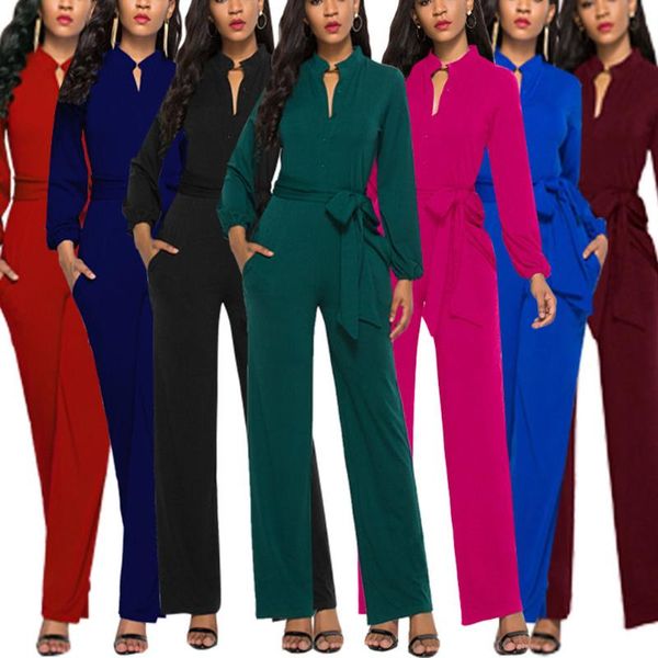 women long sleeve solid color strappy jumpsuits playsuits for summer gdd99, Black;white
women long sleeve solid color strappy jumpsuits playsuits for summer gdd99, Black;white