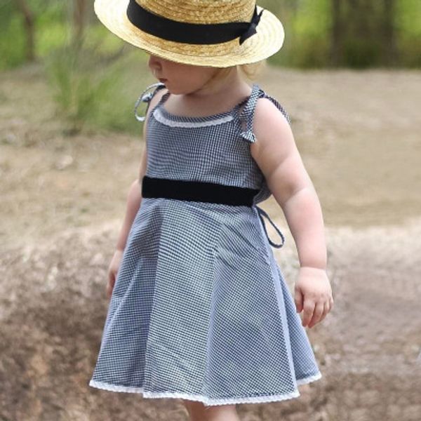 girls plaid dress kids lace bow black white plaid ruffles straps dresses summer shoulder bandage beach wear children clothing, Red;yellow
girls plaid dress kids lace bow black white plaid ruffles straps dresses summer shoulder bandage beach wear children clothing, Red;yellow