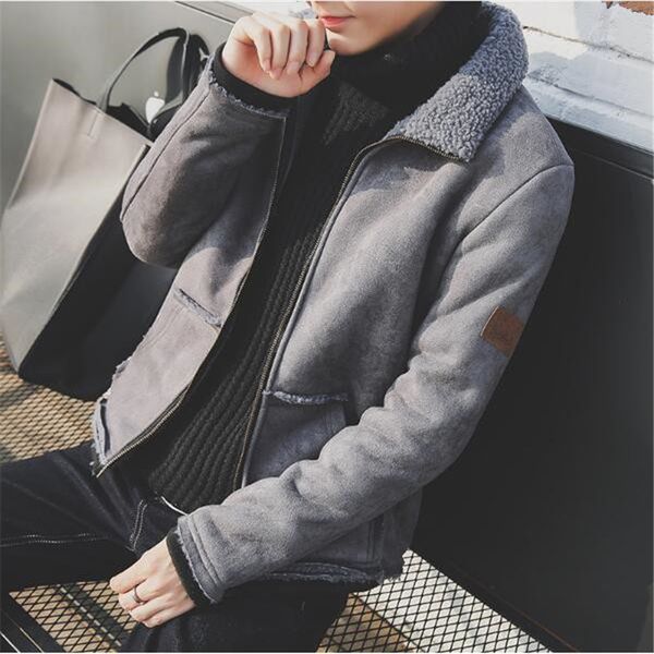 2018 autumn winter men short coat turn-down collar lamb wool parkas thick warm thermal male jacket outwear, Tan;black
2018 autumn winter men short coat turn-down collar lamb wool parkas thick warm thermal male jacket outwear, Tan;black