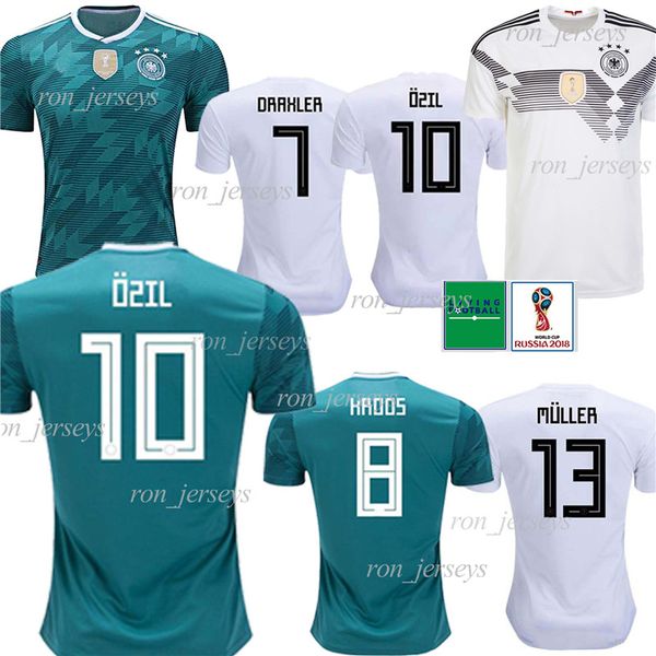 Thai Germany 13 MULLER Home/Away Soccer Jersey 8 KROOS Soccer Shirt 5 HUMMELS 17 BOATEN new maillot de foot 2018 World Cup
Thai Germany 13 MULLER Home/Away Soccer Jersey 8 KROOS Soccer Shirt 5 HUMMELS 17 BOATEN new maillot de foot 2018 World Cup