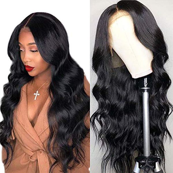 13x6 deep part 150% density lace front wigs human hair with baby hair brazilian body wave lace wigs pre-plucked hairline, Black
13x6 deep part 150% density lace front wigs human hair with baby hair brazilian body wave lace wigs pre-plucked hairline, Black